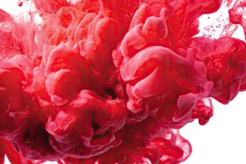 Red ink swirling in water (1)
