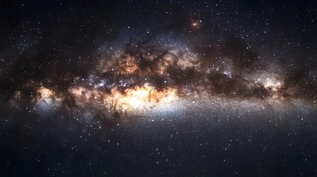 Brilliant star chart in a cloudless night sky