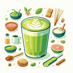 matcha, matchalatte, healthy, latte, green, drink, cafe, cup, beverage, japanese, japan, culture, organic, powder, breakfast, sweet, tea, background, asian, milk, gourmet, refreshment, hot, antioxidan