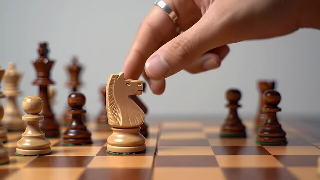 Strategic Chess Move Mastering the Knight's Gambit