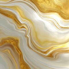Obraz premium Abstract marbled design with gold accents