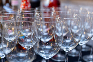 An Elegant Array of Wine Glasses Prepared Perfectly for a Joyous Celebration Ahead