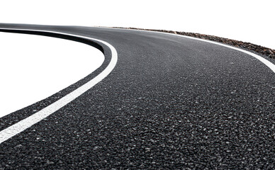 PNG Asphalt road background curve.