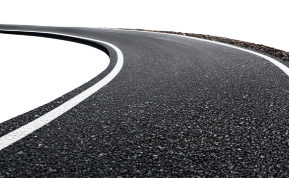 PNG Asphalt road background curve.