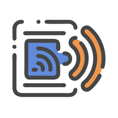 RFID Antenna Symbol Icon