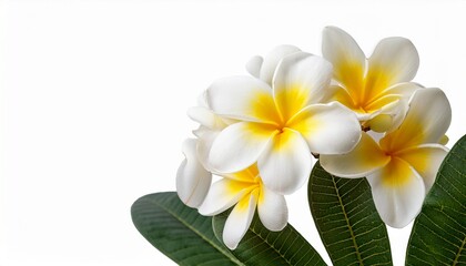 Fototapeta premium plumeria flower isolated on transparent background