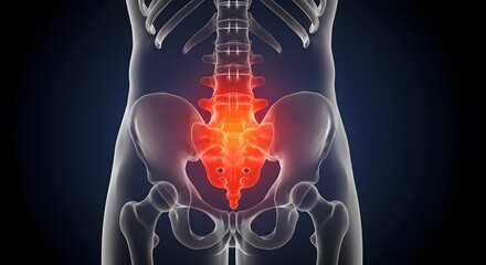 Lower Back Pain: Anatomy Illustration