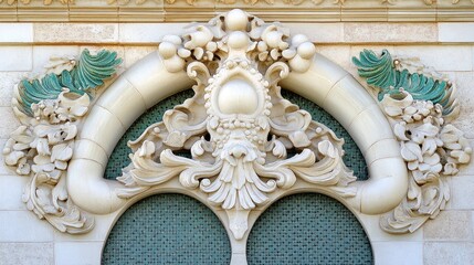Ornate architectural detail with sculpted design