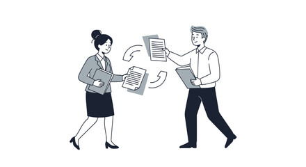 Document Exchange Collaboration: Business Workflow Illustration