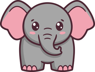 Fototapeta premium an illustration of an elephant 