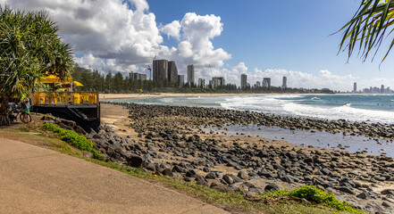 Burleigh Heads, Queensland, during the Bonsoy Gold Coast Pro 2025 World Surf League Championship Tour.