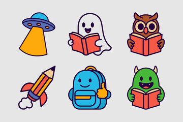 Education Mascot Cartoon	
