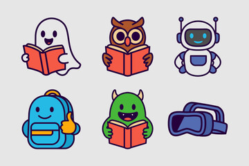 Education Mascot Cartoon	
