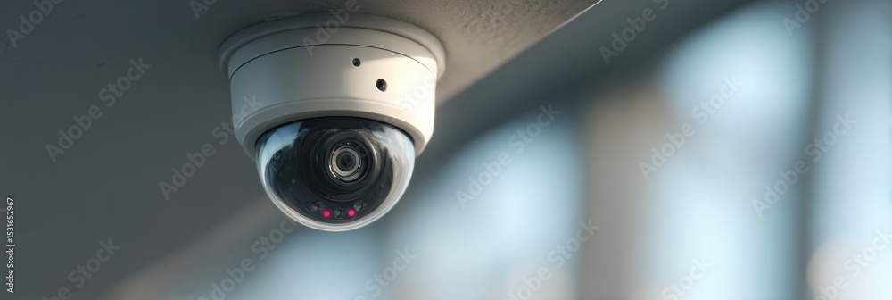 Poster Surveillance Camera Compromised by Phishing Application, Showcasing Internal Components and Security Vulnerabilities