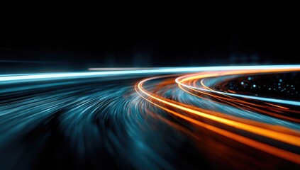 Abstract speed lines, swirling motion, vibrant colors