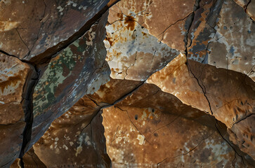 Earth-Toned Rock Detail