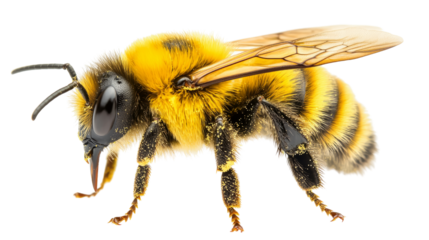 Bee pollination action nature scene macro photography environmental focus close-up view insect importance for ecosystems