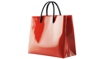 Shopping event with red bag retail store product display urban environment eye-level view fashion concept for seo impact