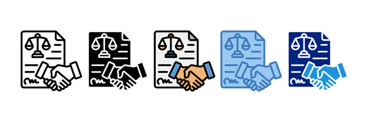 Contract Icon Element For Design