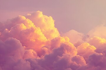 Soft, pastel clouds at sunset
