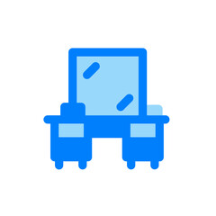 dressing table duo tone icon