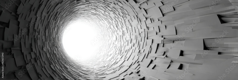 Poster Abstract Broken Loading Wheel With Jagged Animation and Open Right Zone Creates a Dynamic Visual Experience