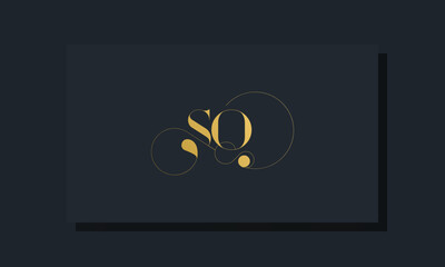 Minimal royal initial letters SQ logo