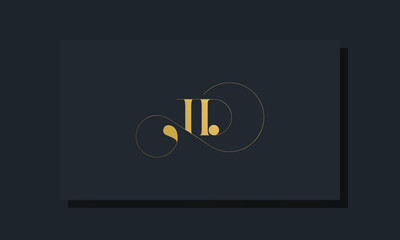 Minimal royal initial letters TD logo