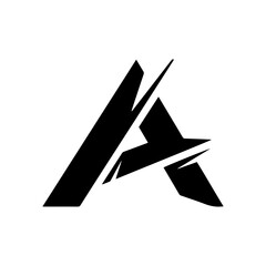 Abstract Letter A Logo Design - Modern and Dynamic