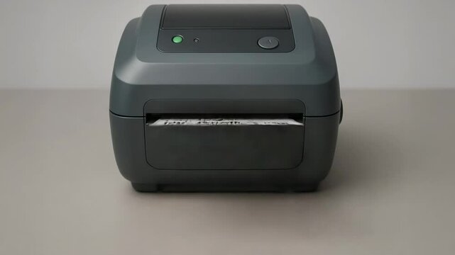 Active pharmaceutical ingredient label printing compact printer with barcode and expiration date for pharmaceutical packaging, inventory management, and quality control ensuring accurate API tracking