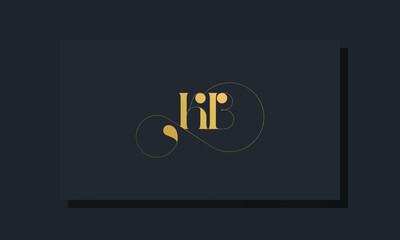 Minimal royal initial letters KB logo