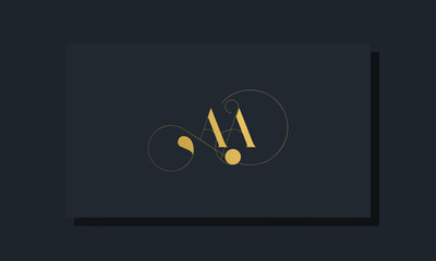 Minimal royal initial letters AA logo.