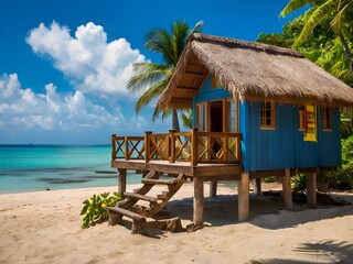 Charming Caribbean Cottage On a Tropical Island