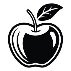 black-and-white-icon-of-apple--white-background.eps