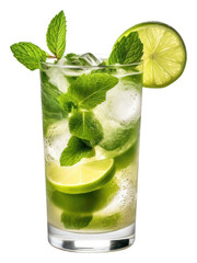 Naklejka na ściany i meble PNG Cocktail mojito lime drink.