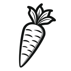 black-and-white-icon-of-carrot--white-background.eps
