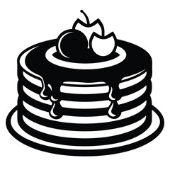 black-and-white-icon-of-pancakes--white-background.eps