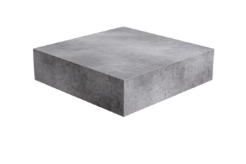 A grey square slab of concrete