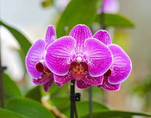 Stunning Orchid Cluster: A Floral Masterpiece