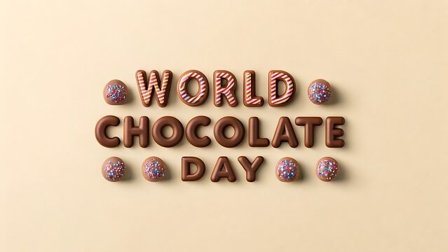 World Chocolate Day A Creative Typographic Poster