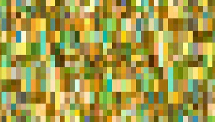 Fototapeta premium Colorful abstract geometric pattern composed of overlapping rectangular shapes in various hues