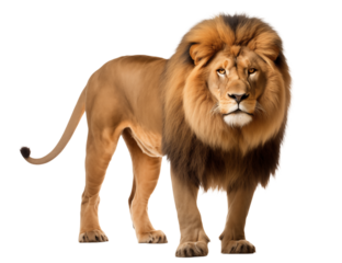 Majestic African Lion: Powerful Wildlife Photography on transparent background png