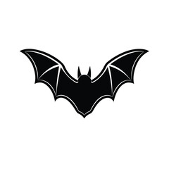 Single Large Bat with Extended Wings Vector