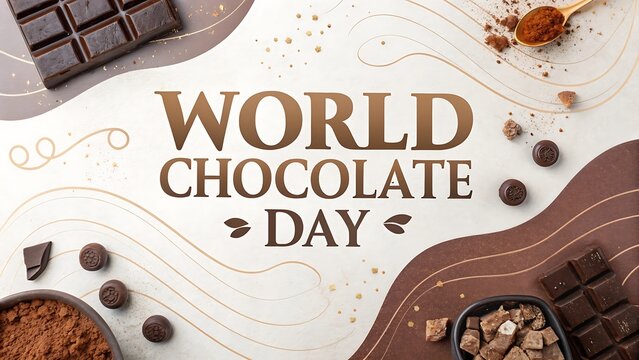 World Chocolate Day A Modern Typographic Poster