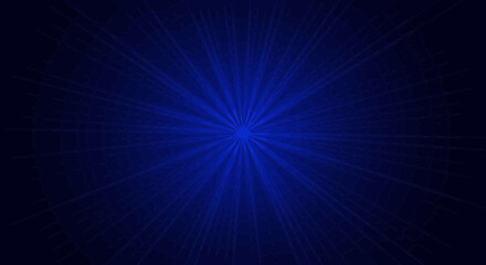 Dramatic Blue Light Burst Against a Deep Navy Background for Presentations