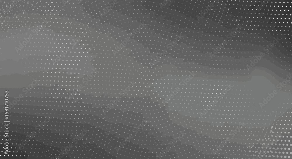 Poster Subtle halftone pattern overlay with gray gradient for modern design applications