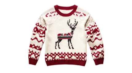 wool sweater isolated on white