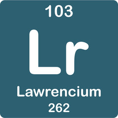 Lawrencium element of the periodic table