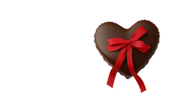 heart of red ribbon - Powered by Adobe