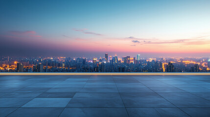 Obraz premium sunrise over the city 